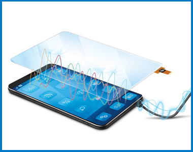 Touch screen phone curing